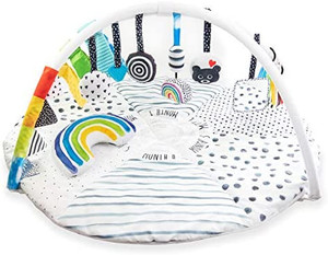 lot 46934 image: Sassy Stages STEM Developmental Gym Play Mat with Built-in Instructions Ultra Plush and Machine Washable for Babies and Toddlers