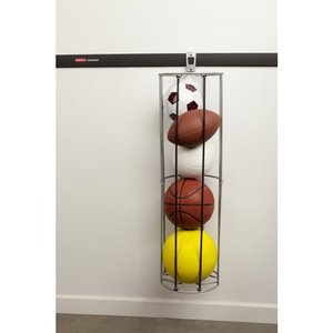 lot 47335 image: Rubbermaid FastTrack Rail Vertical Ball Storage Rack Steel
