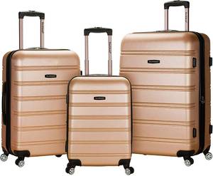 lot 47337 image: Rockland Melbourne Hardside Expandable Spinner Wheel Luggage, Champagne, 3-Piece Set (202428) AmazonsChoicein Luggage Sets by Rockland