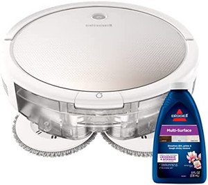 lot 47376 image: BISSELL SpinWave Robot Pet, 2-in-1 Wet Mop and Dry Robot Vacuum, WiFi Connected with Structured Navigation, 3347