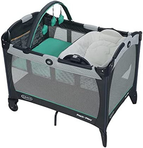 lot 47377 image: Graco Pack n Play Playard with Reversible Seat & Changer LX, Basin