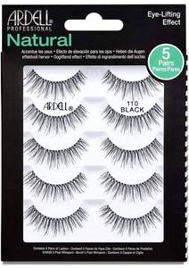 lot 31100 image: Ardell False Eyelashes, Natural 110, 5 pair  bonus pair Multipack for Eye-Lifting Effect Plus Two more Sets of 16 Eyelashes
