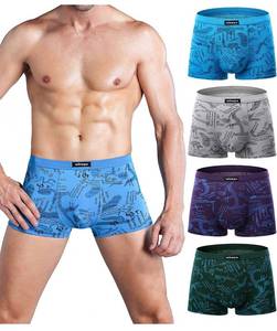 lot 31110 image: wirarpa Mens Breathable Modal Microfiber Trunks Underwear Covered Band Multipack Size Large Pack of 4