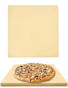 lot 31113 image: GGC Pizza Stone for Oven and Grill, 12 inch Square Bread Baking Stone, Thermal Shock Resistant for Cooking Stone, Making Pizza Bread Cookie and More