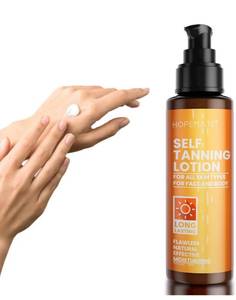 lot 31118 image: HOPEMATE Self Tanner, Natural Tan Lotion, Gradual Sunless Tanning, 3.4 Fl Oz