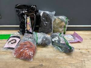 lot 31127 image: Varied Assortment of 8 Womens Hair Pieces - Various Colors, Styles and Lengths