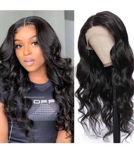 lot 31129 image: T Part Lace Front Wig Human Hair Body Wave Wigs 180% Density Body Wave Lace Front Wigs for Black Women 100% Brazilian Virgin Human Hair Middle Part Wig with Baby Hair Pre Plucked Natural Color 22Inch