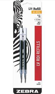 lot 31132 image: Zebra Sarasa RDI LV-Refill, Medium Point, 0.7mm, Blue Ink, 2-Count - Lot of 6