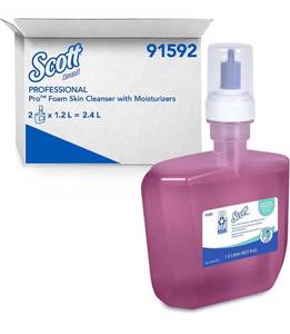 lot 32783 image: Scott� Pro Liquid Hand Soap with Moisturizers (91592), Pink, Floral Scent, 1.2 L Bottles, 2 Bottles  Case