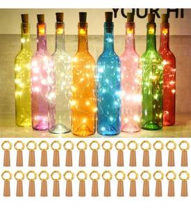 lot 32788 image: Taiker Wine Bottle Lights with Cork, 30 Pack 20 LED Battery Operated LED Fairy Mini String Lights for DIY, Party, Decor, Christmas, Halloween,Wedding (Warm White)