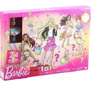 lot 32808 image: Barbie Advent Calendar with Barbie Doll (12-in), 24 Surprises Including Day-to-Night Trendy Clothing & Accessories