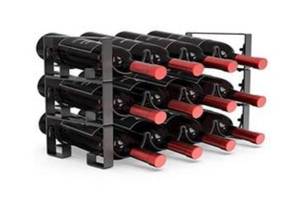lot 32810 image: MOCREO Wine Rack Organizer for 12 Bottles Stackable 3-Tier Wine Storage Rack Countertop for Pantry,Wine Holder Storage Stand