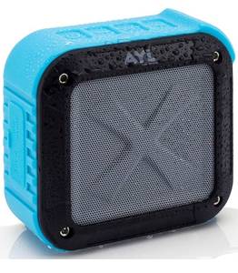 lot 32819 image: Portable Outdoor and Shower Bluetooth 5.0 Speaker by AYL SoundFit, Water Resistant, Wireless with 10 Hour Rechargeable Battery Life, Powerful Audio Driver, Pairs with All Bluetooth Device (Ocean Blue)