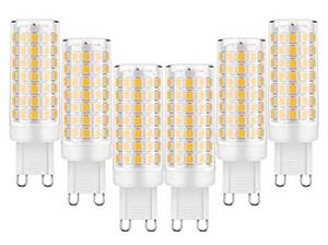lot 36744 image: Chandelier Light Bulbs G9 LED Bulb 6W Soft Warm White 2700K, T4 G9 60 Watt Halogen Equivalent,120V No-Flicker (Lot of 6)