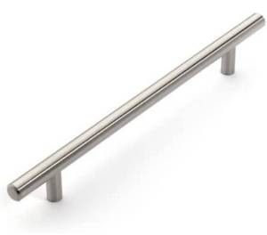 lot 31172 image: Dynasty Hardware P-1012-SN European 12 Bar Cabinet Hardware Pull Satin Nickel (10 Pack)