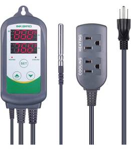 lot 31177 image: Inkbird WiFi ITC-308 Digital Temperature Controller Thermostat Remote Monitoring Controlling Home Brewing Fermentation Breeding Incubation Greenhouse