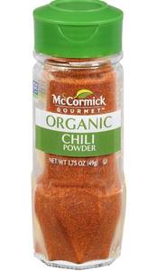 lot 32822 image: McCormick Gourmet Organic Chili Powder, 1.75 oz - Lot of 15