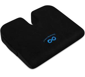 lot 32842 image: Everlasting Comfort Car and Truck Seat Cushion - Memory Foam Wedge Chair Driving Pillow (Black)