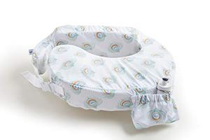 lot 31366 image: My Brest Friend Original Nursing Pillow For Breastfeeding, Nursing and Posture Support with Pocket and Removable Slipcover, Peacock