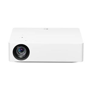 lot 31390 image: LG HU70LA DLP 140 4K UHD Smart Home Theater CineBeam Projector, GoogleAlexa Assistance, LG webOS lite, Alexa Built-in, LG ThinQ AI, HDR10, 1500 ANSI lumens, Bluetooth, USB, Dual HDMI, White  (Retails $1,799)