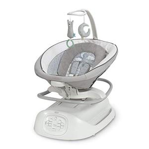 lot 31395 image: Graco Sense2Soothe Baby Swing with Cry Detection Technology, salor (May be missing pieces--SOLD AS IS)