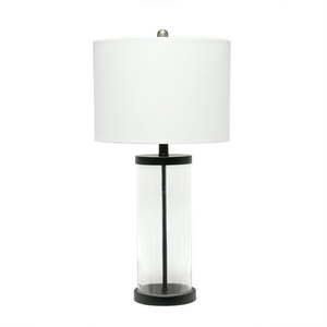 lot 46321 image: Elegant Designs Enclosed Glass Table Lamp
