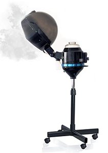 lot 46324 image: Professional Hair Steamer for Natural Hair Treatment - Standing Hair Steamer and Color Processor for Deep Conditioning and Hair Care - 60 Minute Auto Shutoff, Adjustable Height Hair Tool