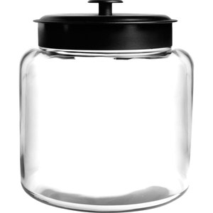 lot 46958 image: Anchor Hocking - 1.5 Gallons Montana Jar - Black and Clear
