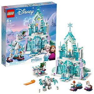 lot 46963 image: LEGO Disney Frozen Elsa s Magical Ice Palace 43172 Toy Castle Building Kit with Mini Dolls Castle Playset with Popular Frozen Characters Including Elsa Olaf Anna and More (701 Pieces)