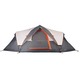 lot 46970 image: Mobihome 6 Person Tent Family Camping Quick Setup, Instant Extended Pop Up Dome Tents Outdoor, with Water-Resistant Rainfly and Mesh Roofs & Door & Windows   (13.5 x 7)