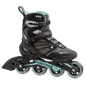 lot 47008 image: Rollerblade Zetrablade Women s Adult Fitness Inline Skate Size 7 Black & Blue