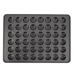 lot 47381 image: Wilton Perfect Results Non-Stick Mega Mini Muffin Pan & Mini Cupcake Pan, 48-Cup Pan, Steel