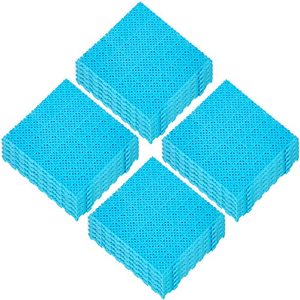 lot 47399 image: VEVOR Drainage Tiles Interlocking 25 Pack Blue, Outdoor Modular Interlocking Deck Tile 11.8 x 11.8 x 0.5 Inches, Dry Deck Tiles for Pool Shower Sauna Bathroom Deck Patio Garage