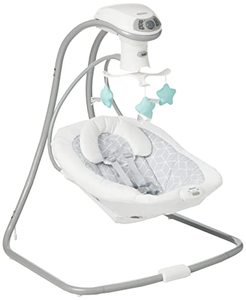 lot 47404 image: Graco� Simple Sway LX Swing with Multi-Direction Seat, Kendall