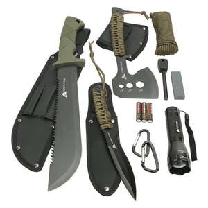 lot 1283 image: Ozark Trail 12-Pack Camping Tool Set, Knives & Tools, Olive, Model 4987