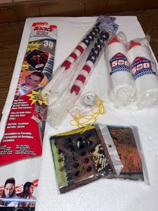 lot 1304 image: Kids outdoor fun kit, Compass, Star Wars Kite, 2 Flags, 2 water bottles , 2 bandannaneckerchief
