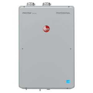 lot 1338 image: Rheem Prestige 9.5 GPM Liquid Propane High Efficiency Indoor Tankless Water Heater