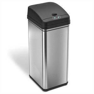 lot 1357 image: iTouchless 13-Gal Touchless Trash Can