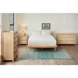 lot 1358 image: StyleWell Banwick Natural Finish King Platform Bed