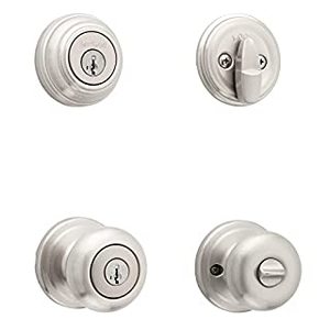 lot 1382 image: Kwikset 991 Juno Keyed Entry Door Knob