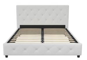 lot 1333 image: Tufted Full Size Headboard w Slats