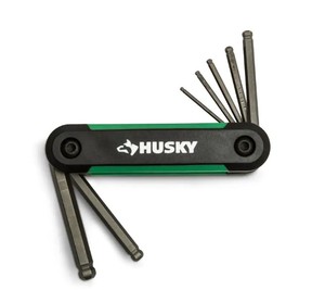 lot 1364 image: Husky MM Folding Ball-End Hex Key Set