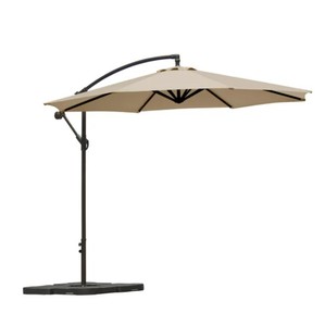 lot 1393 image: JOYESERY Aluminum Cantilever Patio Umbrella w BaseStand
