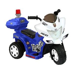 lot 75583 image: Kid Motorz Lil Patrol 6-Volt Battery-Powered Ride-On Motorcycle