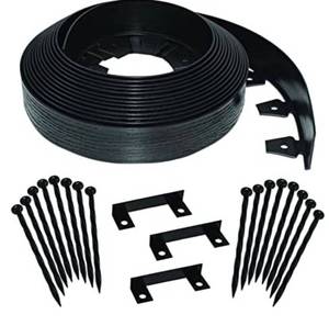 lot 75594 image: EasyFlex Tall Wall No-Dig Landscape Edging with Anchoring Spikes 2 in. Tall S...