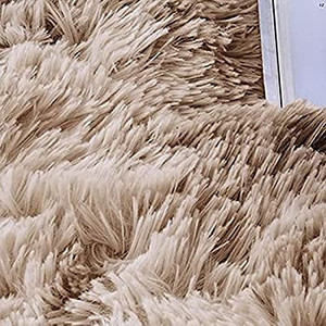 lot 30835 image: EIDEMED Living Room Rug 200x280cm Rectangular Extra Large Washable Carpet Floor Mats Gradient Tie-Dye Comfy for Bathroom Sofa Floor Children Rooms Rugs, Khaki
