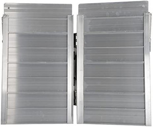 lot 30836 image: TRIL GEAR Wheelchair Ramp 2 600lbs Capacity Aluminum Threshold Ramp Fold for Doorways, Steps, Stairs, Mobility Scooter