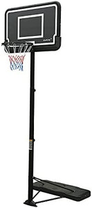 lot 30837 image: HooKung Pro Portable Basketball Hoop with Adjustable Height Official 10 and 44 Backboard Free Standing Basketball Stand System Basketball Goal
