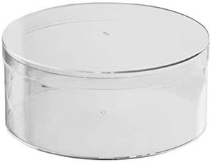 lot 30838 image: Hammont Clear Acrylic Boxes Round - Small Circle Lucite Containers for Candies, Gifts, Weddings, Party Favors, Treats & Accessories, Plastic Storage Boxes