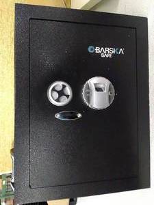 lot 30852 image: Barska AX13660 Large Biometric Fingerprint Security Home Safe Cabinet 1.45 Cubic Ft   (Retails $371.45)